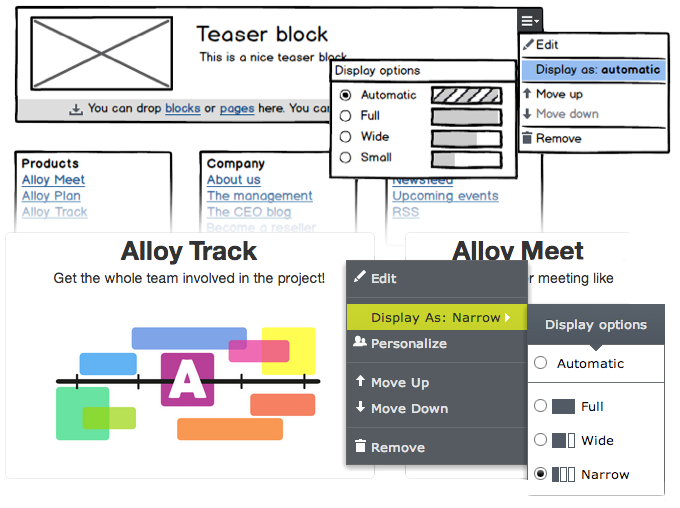 Layout management, from prototype to finished feature